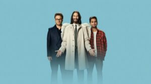 Ángel y demonio de la 'gig economy': Crítica de 'Movida celestial' ('Good Fortune') movida celestial 2026 good fortune keanu reeves seth rogen sandra oh 00