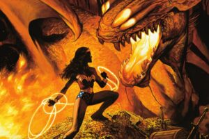 ‘JLA: A League of One’, la epopeya pintada de Wonder Woman en formato definitivo a-league-of-one_2024_justice-league_christopher-moeller_bill-oackley_dc-comics_00